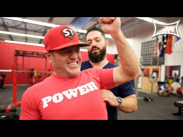 Chiropractor FIXES Chris "Boar" Bell's Frozen Shoulder!