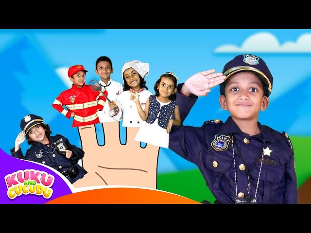 Finger Family Jobs | Daddy Finger Rhyme | Kids songs & Nursery rhymes - Kuku and Cucudu