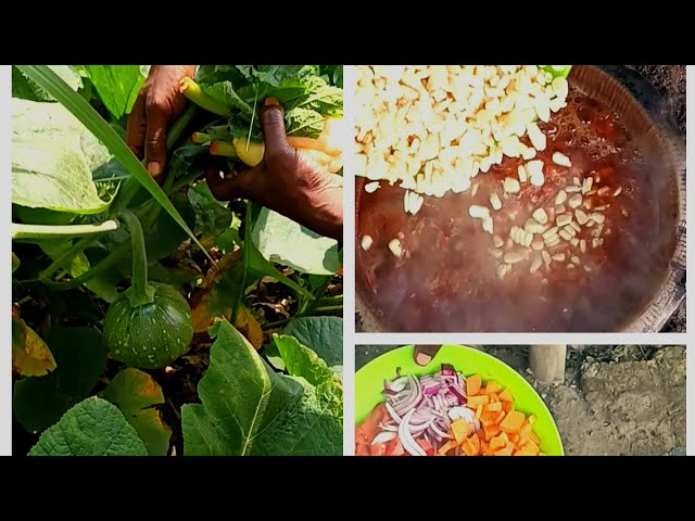 How We Prepare Beef/Offals,Maize,Rice,Beans,Chayote & Garden Greens Harvest Recipe/Asmr #viral