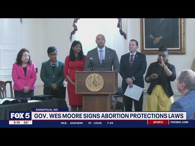 Gov. Wes Moore signs abortion protections law | FOX 5 DC