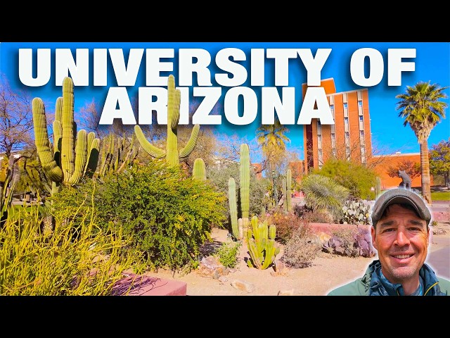 Virtual Walking Tour of the University of Arizona | Tucson Campus Walk | 4k City Walks