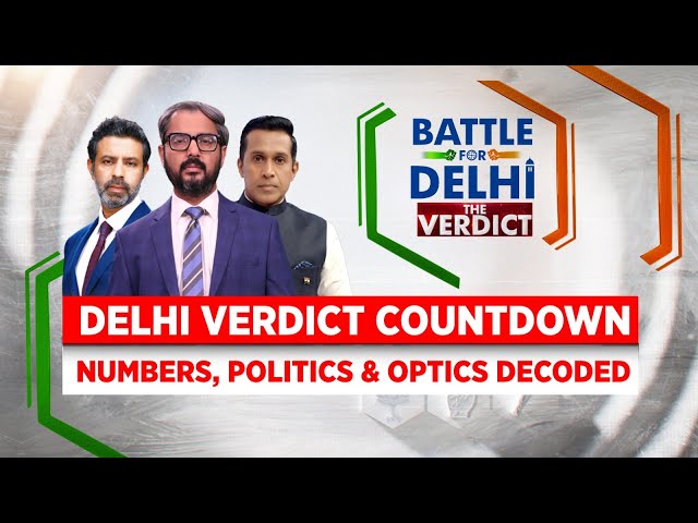 LIVE: Delhi Assembly Elections 2025 Updates | Delhi Verdict Countdown: Numbers Decoded | AAP Vs BJP