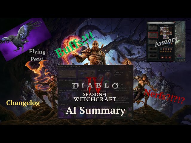 AI summarizes Diablo 4 Season 7