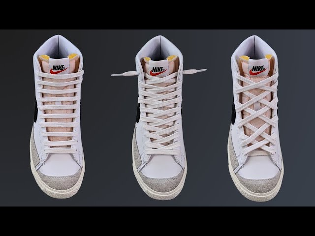 3 COOL WAYS TO LACE NIKE BLAZER MIDS | Nike Blazer Lacing