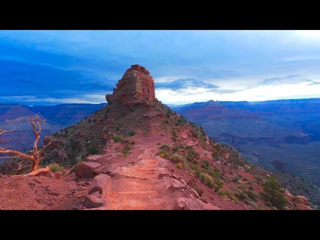 Grand Canyon South Kaibab Trailhead to Phantom Ranch Hike/Run | Full Trail POV | 2024 R2R2R