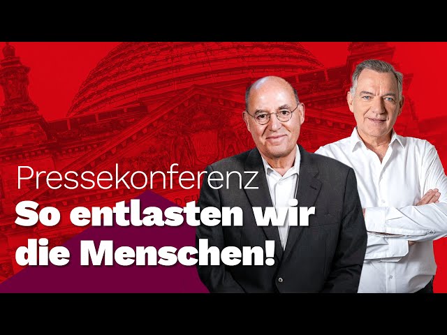 Pressekonferenz mit Jan van Aken und Gregor Gysi