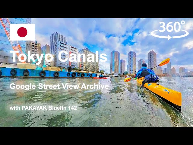 【360 Video】Tokyo Canals with PAKAYAK @googlemaps  @PakayakKayak@insta360 #kayaking #tokyo #canal