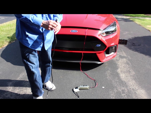 How to attach a CTEK MXS 5.0 to a Ford Focus RS and also how to jump start an RS