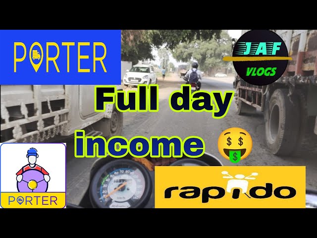 Porter bike delivery/Full day earning_porter deliverypartner-Giveaway🤑porter bike delivery new video