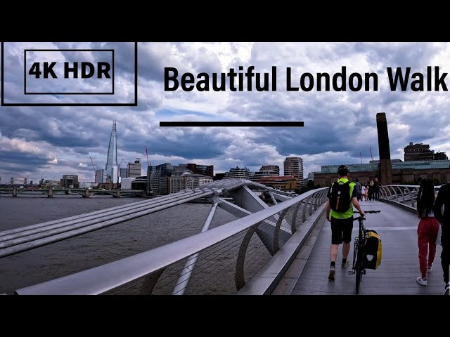 Beautiful summer day in London - an immersive walking tour || 4K HDR || Trawellbeings