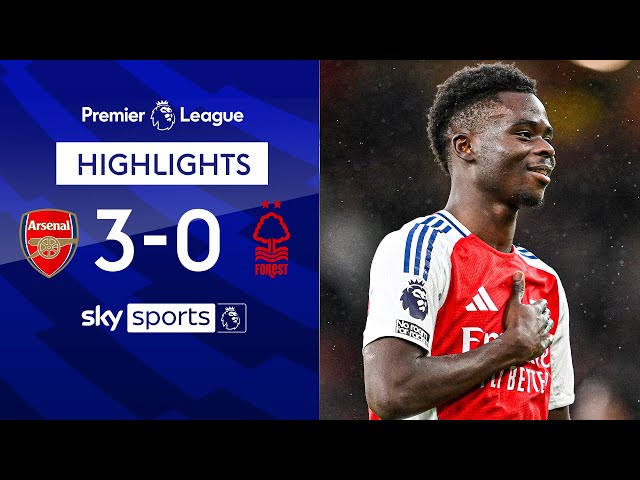 Saka shines in win over Forest ⭐ | Arsenal 3-0 Nottingham Forest | Premier League Highlights