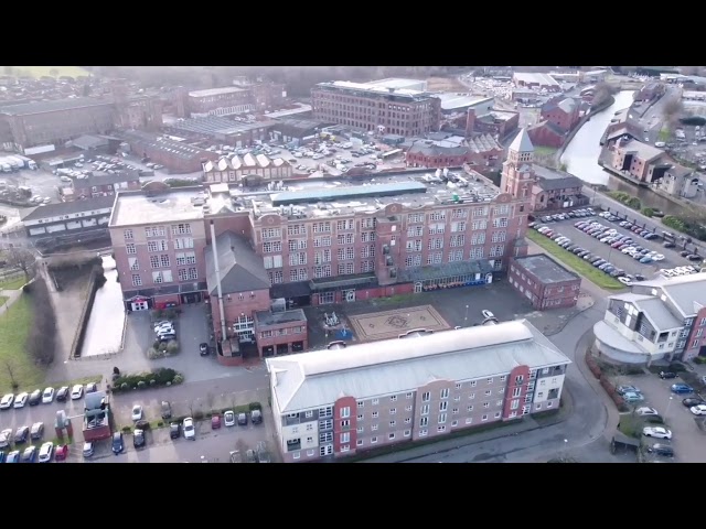 dji mini 2 drone dnb - trencherfield mill - mill at the pier - wigan