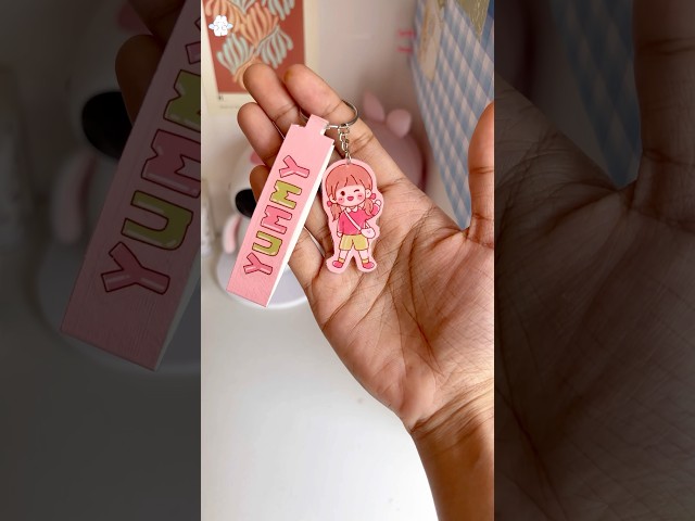 Kawaii keychain ഉണ്ടാക്കാം വായോ #diy #craft #shorts