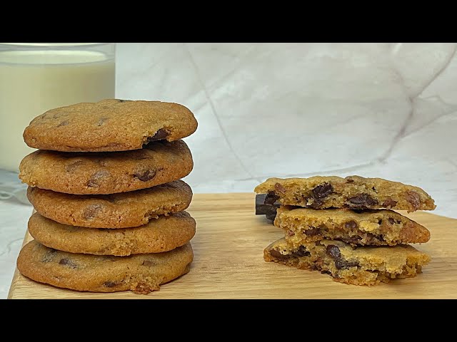 Easy Chocolate chip cookies Recipe | Crunchy outside chewy inside