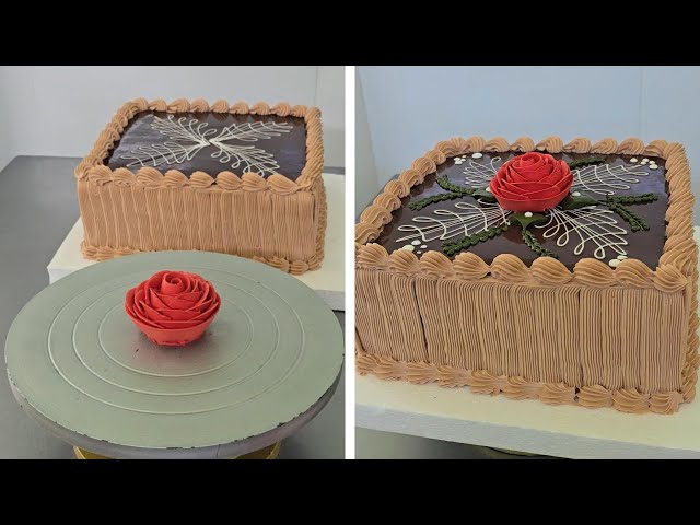 tutorial para decorar tortas cuadrado | happybirthday