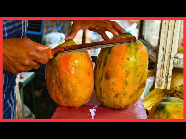 FRUIT NINJA of FRUITS | Amazing Fruits Cutting Skills | Indian Street Food In 2024