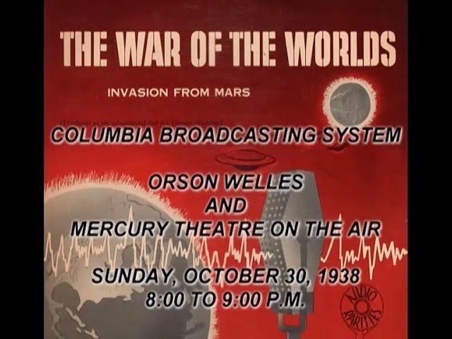 Orson Welles' "The War of the Worlds" radio drama - CBS October 30, 1938 - subtitled