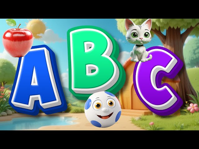 A is for Apple A B C Song Learn ABC with Music Colorful 3D Animation Fun Alphabet Song for Kids A21