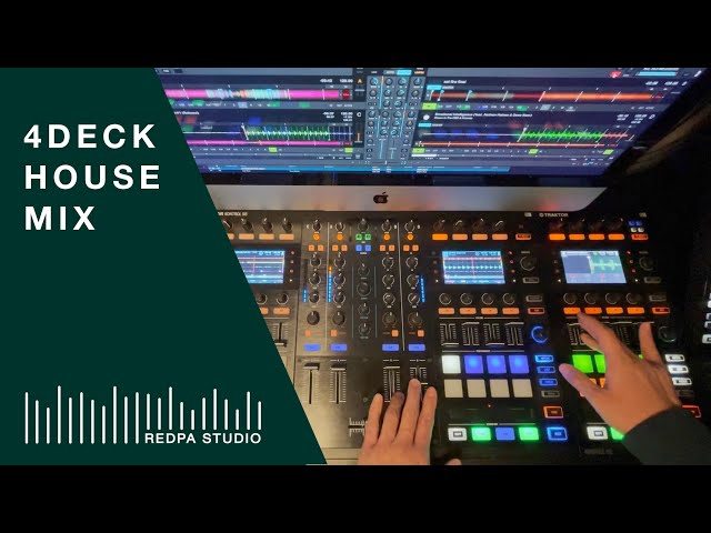 [REDPA STUDIO HOUSE MIX] Traktor S8 4 Decks Live Mixing Deep House Chill House Adele, Gotye