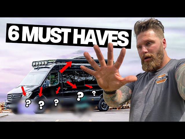 CAMPERVAN MUST HAVES . Not what you think!!!! CAMPING GEAR