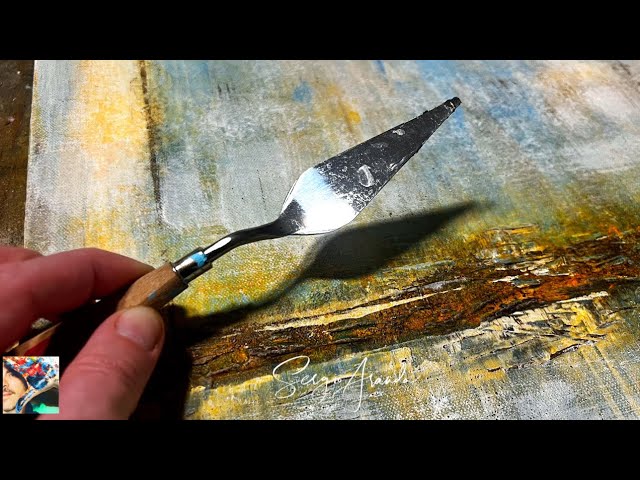 Step by Step: How to Paint an abstract MINIMALIST decay like a Pro! The Technique Revealed DIY