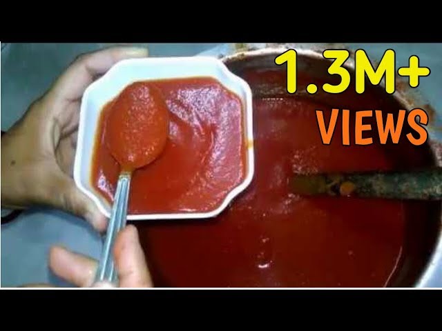 Tomato Ketchup / Sauce Recipe  At Home | बाजार जैसा साॅस घर में कैसे बनाये (IN HINDI)