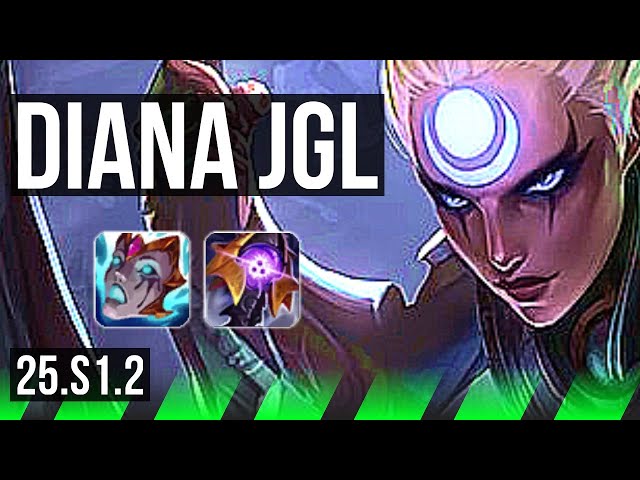 DIANA vs ZAC (JGL) | 10/0/1, Legendary | KR Diamond | 25.S1.2