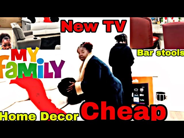 HOME DECOR ON A BUDGET NEW TV NEW BARSTOOLS FACEBOOK MARKET PLACE REVIEW