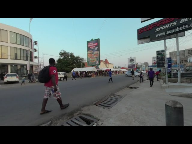 Virtual Reality Experience Shopping Street in Accra, Ghana, Africa