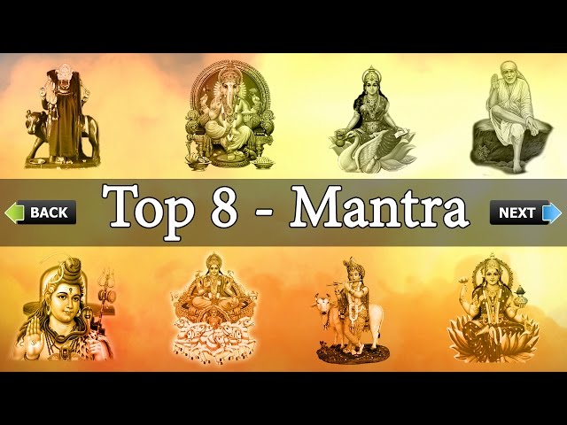 Top 8 - "Mantra" Ganesh Mantra' Gayatri Mantra' Mahamrityunjay Mantra' Mahalaxmi Mantra' Sai Mantra