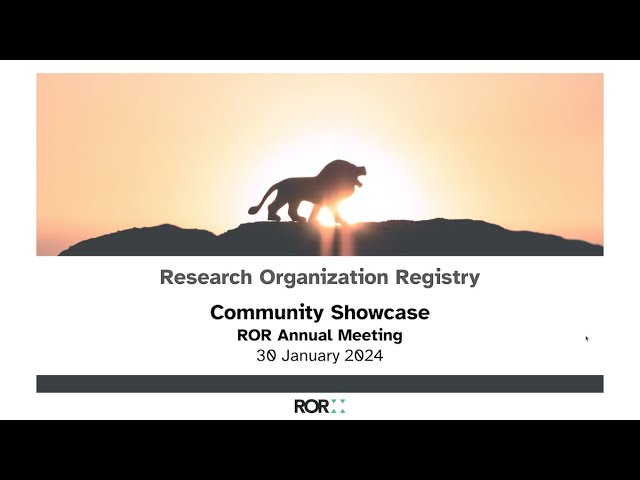 ROR Community Showcase 2024