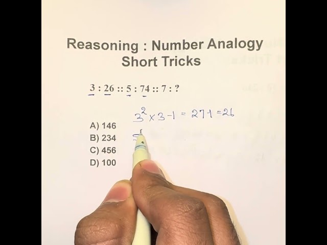 Q22: Reasoning: Number Analogy | #ssccgl #ssc #upsc #ytshorts #shorts #short #shortvideo #viralvideo