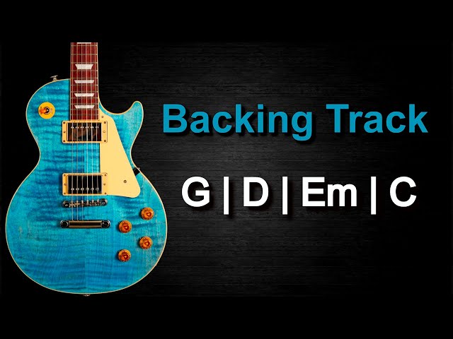 Pop Rock Ballad Guitar Backing Track in G Major | 70 BPM |