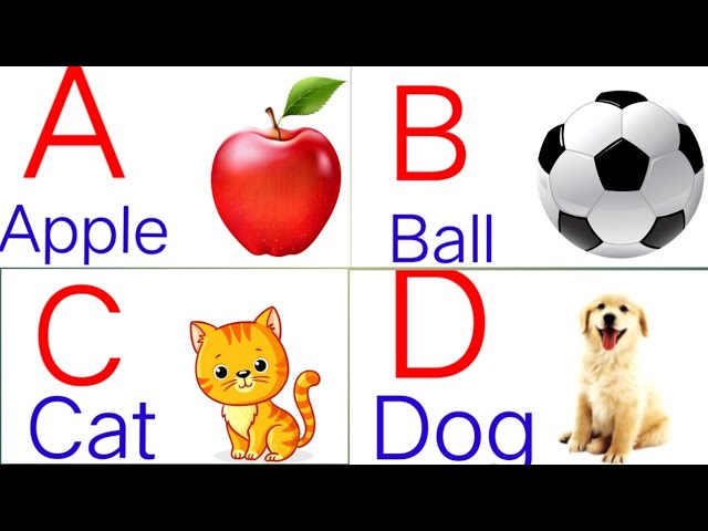 ABCD. ABCD song. a for apple. b for ball. c for cat. d for. a to z. kids education.