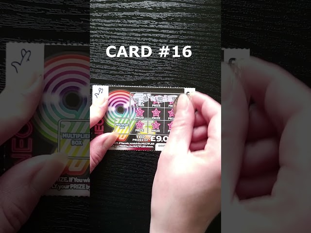 NEW! NEON 9s Scratch Card ASMR National Lottery Scratcher ScratchOff Jackpot Hunting Scratchcards