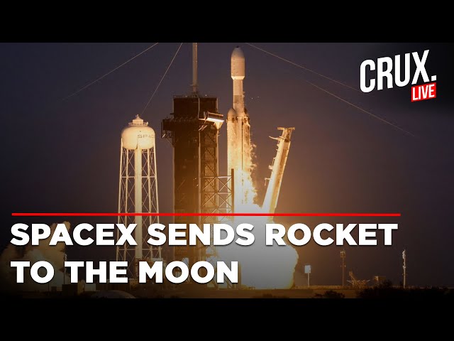 NASA Live | SpaceX Live | LIVE SpaceX Launches Two Moon Landing Missions In One Rocket | US News