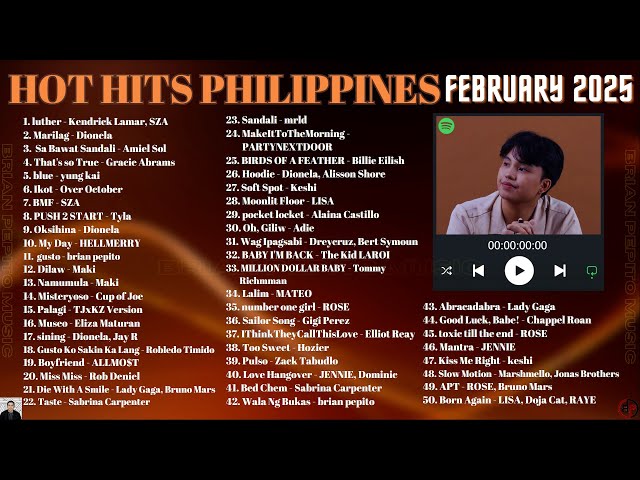 HOT HITS PHILIPPINES - FEBRUARY 2025 UPDATED SPOTIFY PLAYLIST V2