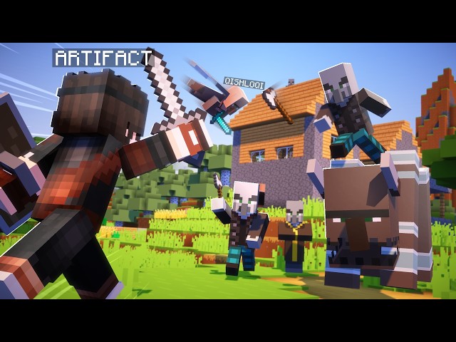 Minecraft, lekin men UY hayvonlarini ishlatib RAID qaytardik! #4