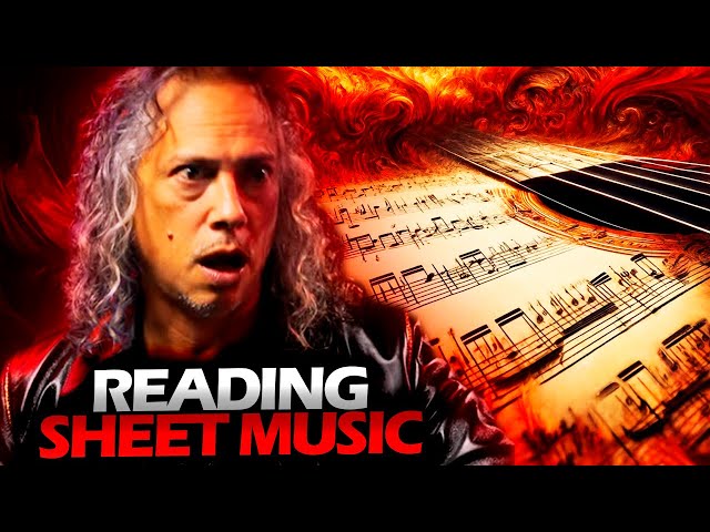 KIRK HAMMETT TRYING TO READ SHEET MUSIC  #METALLICA