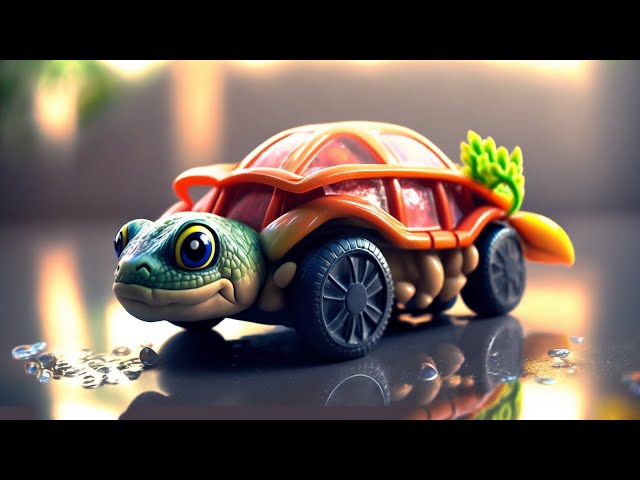 Turtle car design inspired by Turtoshell Hot Wheels model