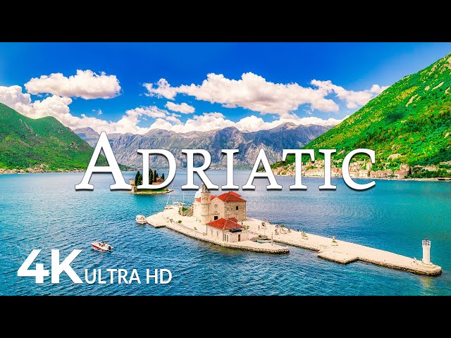 FLYING OVER ADRIATIC (4K UHD) - Stunning Aerial Footage, Scenic Relaxation Film with Calming Music