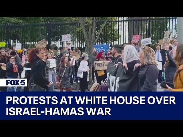 Over 30 people arrested outside White House during protest over Israel-Hamas war