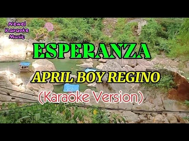 [KARAOKE ] ESPERANZA DJ NG AKING RADYO-APRIL BOY REGINO LYRICS (KARAOKE VERSION)#entertainment