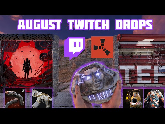 Rust August 2024 Twitch Drops! (Skins Showcase)