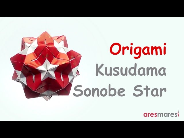 Origami Kusudama Star Sonobe Variation (intermediate - modular)