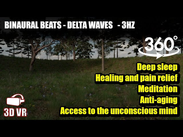 3dVR 360 - Delta Waves 3HZ - Induce Deep Sleep -