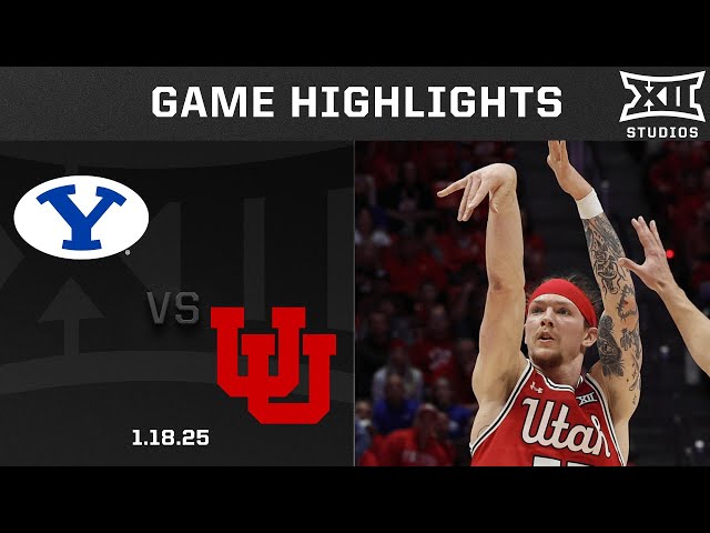 BYU vs. Utah Game Highlights | 2024-25 Big 12 Men's Basketball