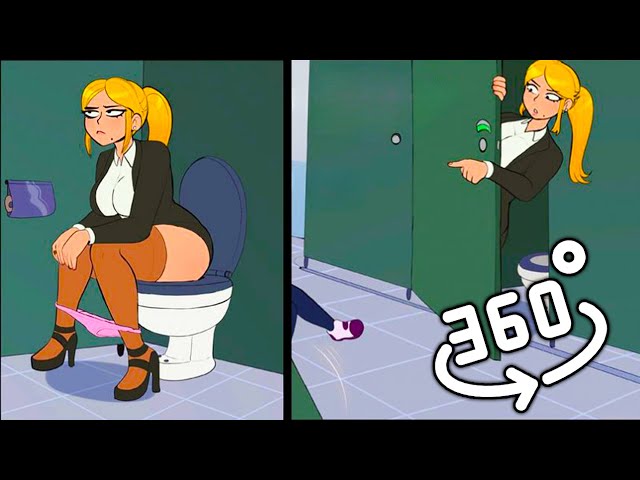 Incident in the Toilet... 😏 | Comic Dub | 360°/ VR