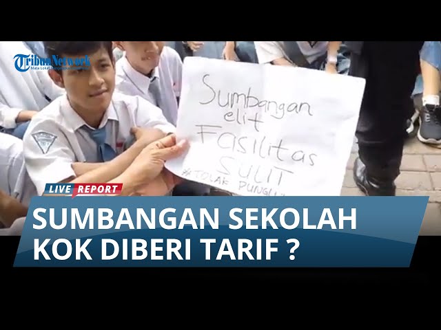 SISWA SMKN 1 BOYOLANGU DEMO Protes Sumbangan Sekolah yang Diberi Tarif