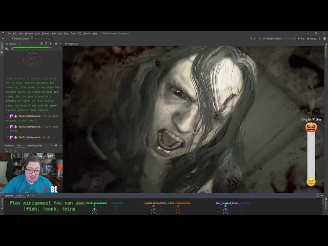 I played Resident Evil 7 for the first time and let my chat scare me